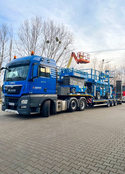 transport podnośników do klienta