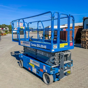 genie gs 2646 zdjęcie od wejścia do podestu